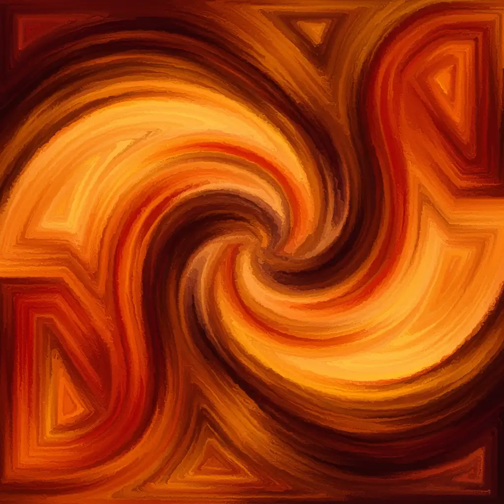 An abstract image representing the cyclical and dynamic nature of Decoding the Language of Tala: Understanding Rhythm in Indian Classical Music.