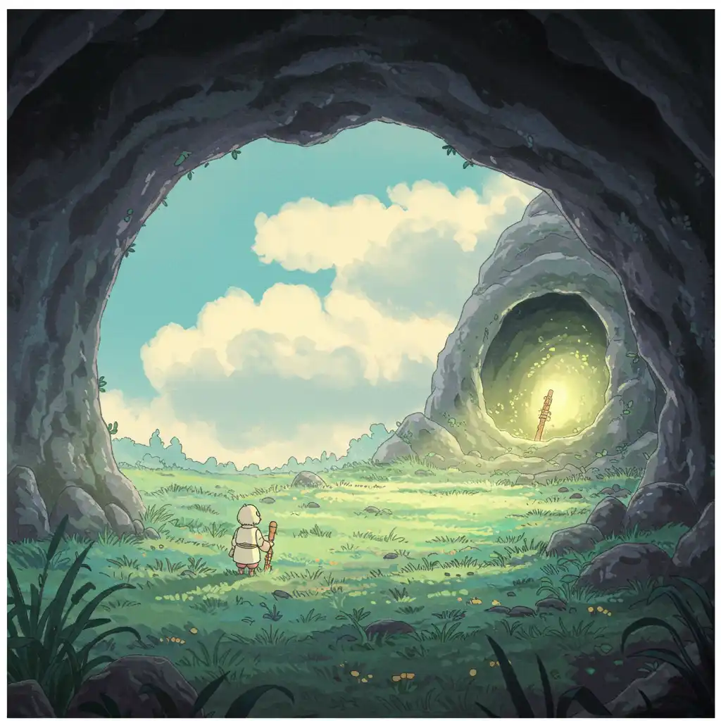 Discovery of an ancient flute in a cave.